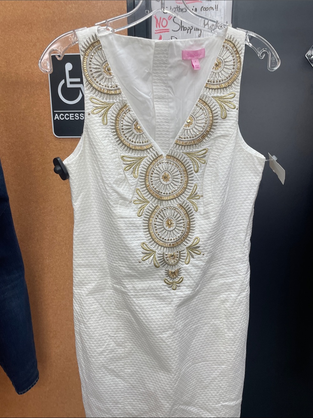 NWT Lilly Pulitzer size 4 Gabby Resort White Shift Dress $258